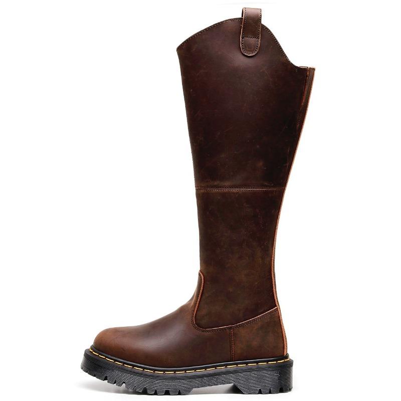 Side zipper medium platform boots women s elastic band British first layer short boots leather round head trend Europe custom order
Side zipper medium platform boots women s elastic band British first layer short boots leather round head trend Europe custom order