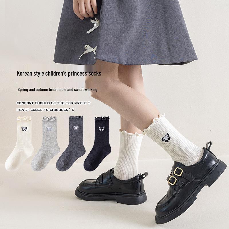 Модные хлопковые носки для девочек в корейском стиле - Универсальные средней длины для весны и осени 3-5 suitable for foot length 15-17CM
Модные хлопковые носки для девочек в корейском стиле - Универсальные средней длины для весны и осени 3-5 suitable for foot length 15-17CM