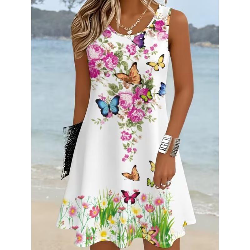 Women s Retro Hundred Flowers Panda Printed Sleeveless Round Neck Dress Loose Soft and Comfortable Plus Size Dress XS белый
Women s Retro Hundred Flowers Panda Printed Sleeveless Round Neck Dress Loose Soft and Comfortable Plus Size Dress XS белый