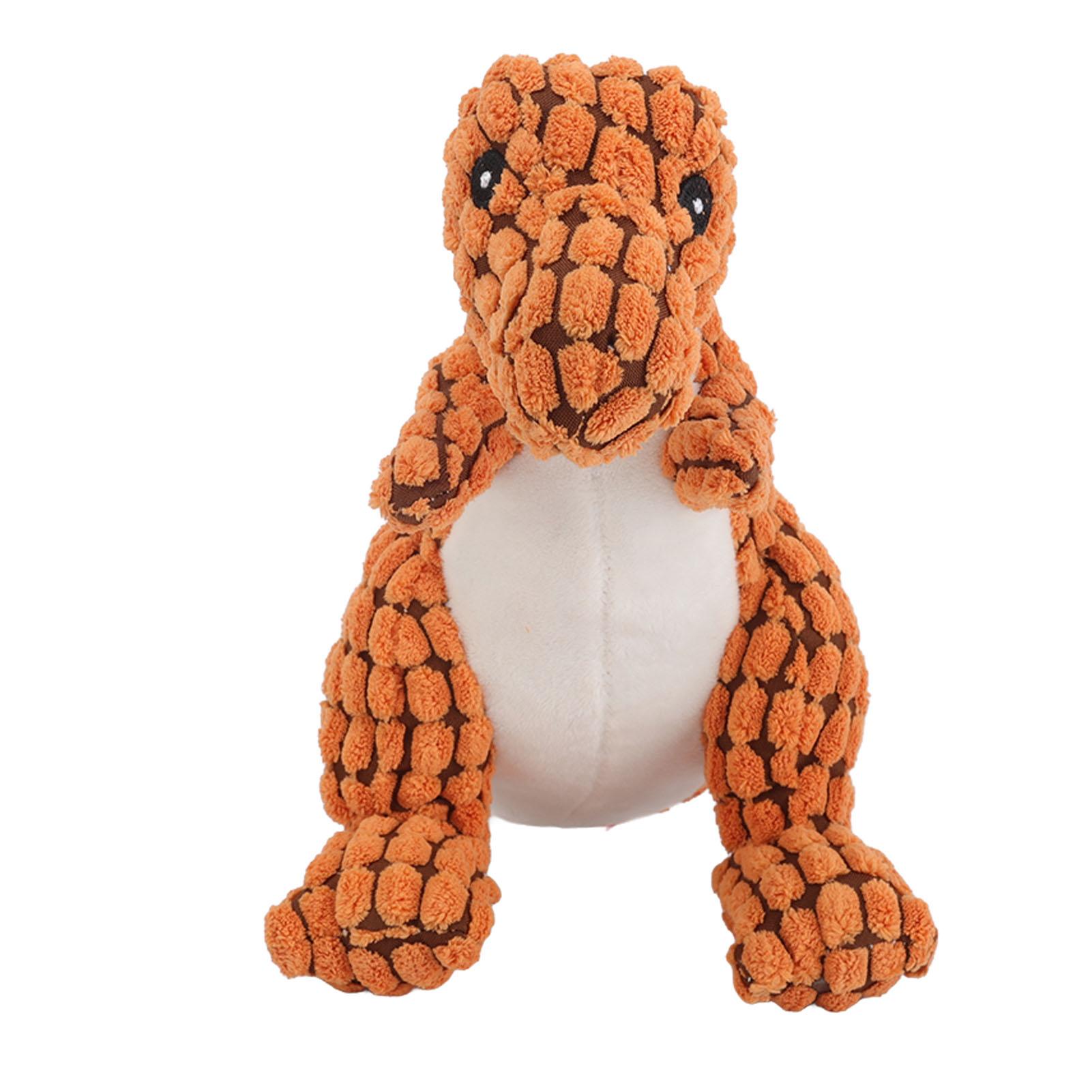 Dog Squeaky Toy Teeth Cleaning Bite Resistant Interactive Dinosaur Shape Plush Puppy Chewing Toy Small світло-коричневого кольору
Dog Squeaky Toy Teeth Cleaning Bite Resistant Interactive Dinosaur Shape Plush Puppy Chewing Toy Small світло-коричневого кольору