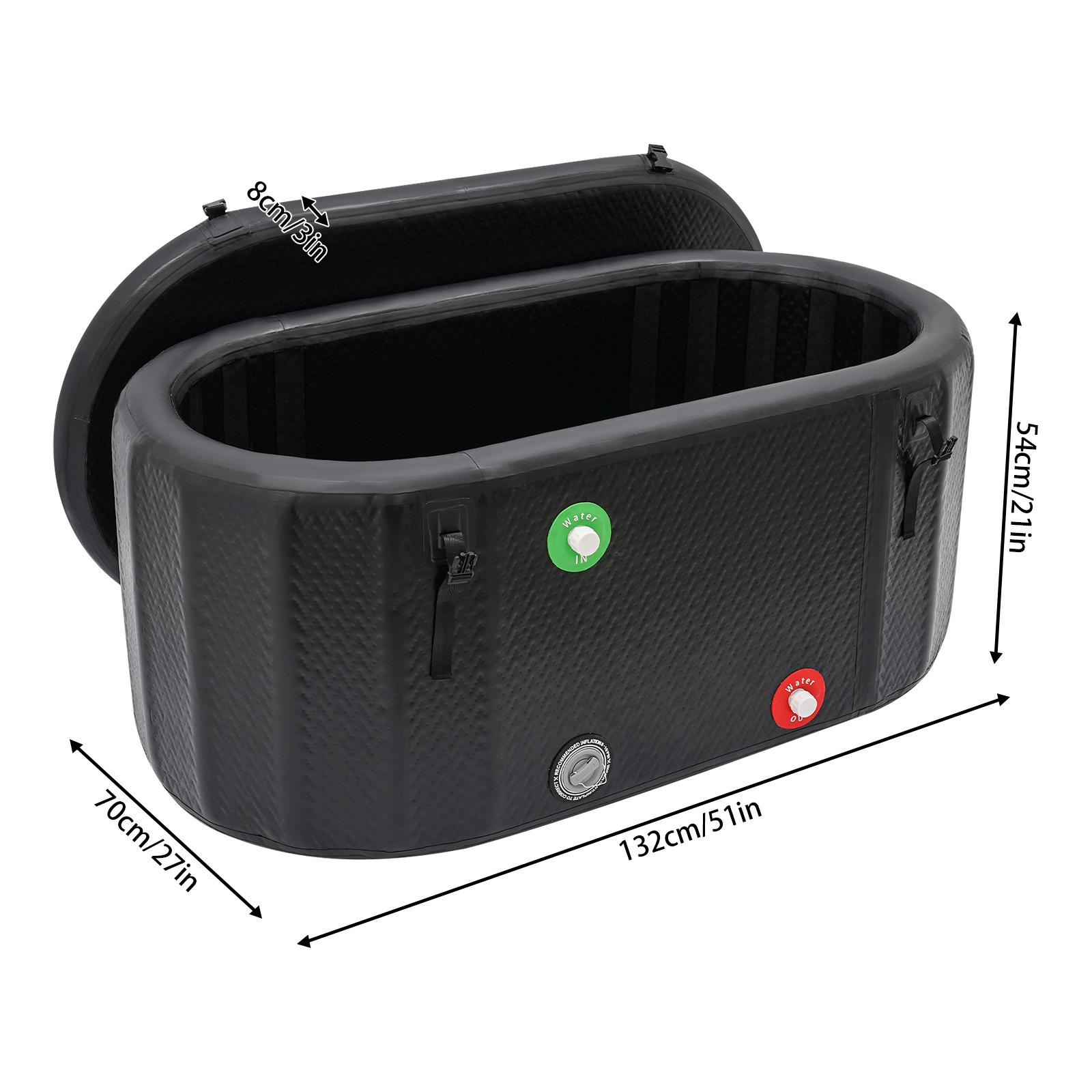 Надувная ледяная ванна ПВХ Ванна для холодовой терапии Уличная ванна-ведро для спортсменов Душевая ванна с крышкой Насос 275 л/72,65 гал чёрный
Надувная ледяная ванна ПВХ Ванна для холодовой терапии Уличная ванна-ведро для спортсменов Душевая ванна с крышкой Насос 275 л/72,65 гал чёрный