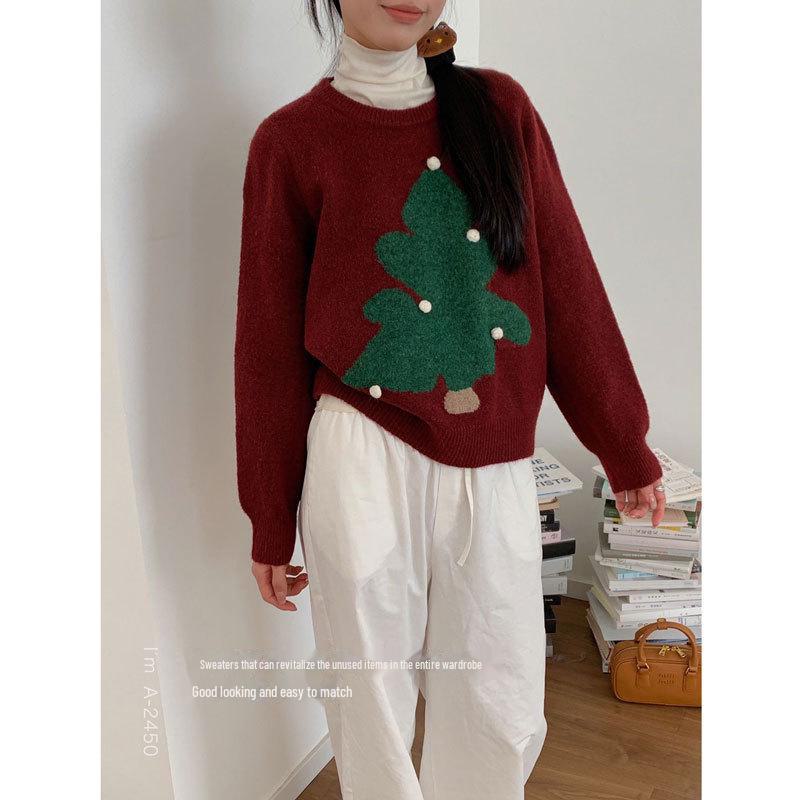 Du Xiaozhai Wishing Tree Women s Cozy Christmas Sweater - Thick Round Neck Pullover for Autumn and Winter One Size
Du Xiaozhai Wishing Tree Women s Cozy Christmas Sweater - Thick Round Neck Pullover for Autumn and Winter One Size