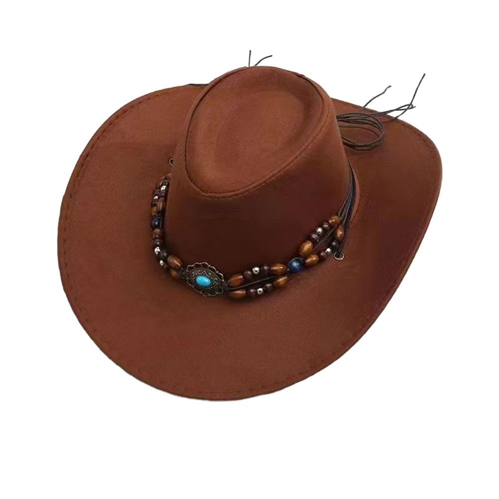 Tibetan Style Western Cowboy Hat Artificial Suede Jazz Fedora Hats New Top Hat Outdoor Riding коричневий
Tibetan Style Western Cowboy Hat Artificial Suede Jazz Fedora Hats New Top Hat Outdoor Riding коричневий