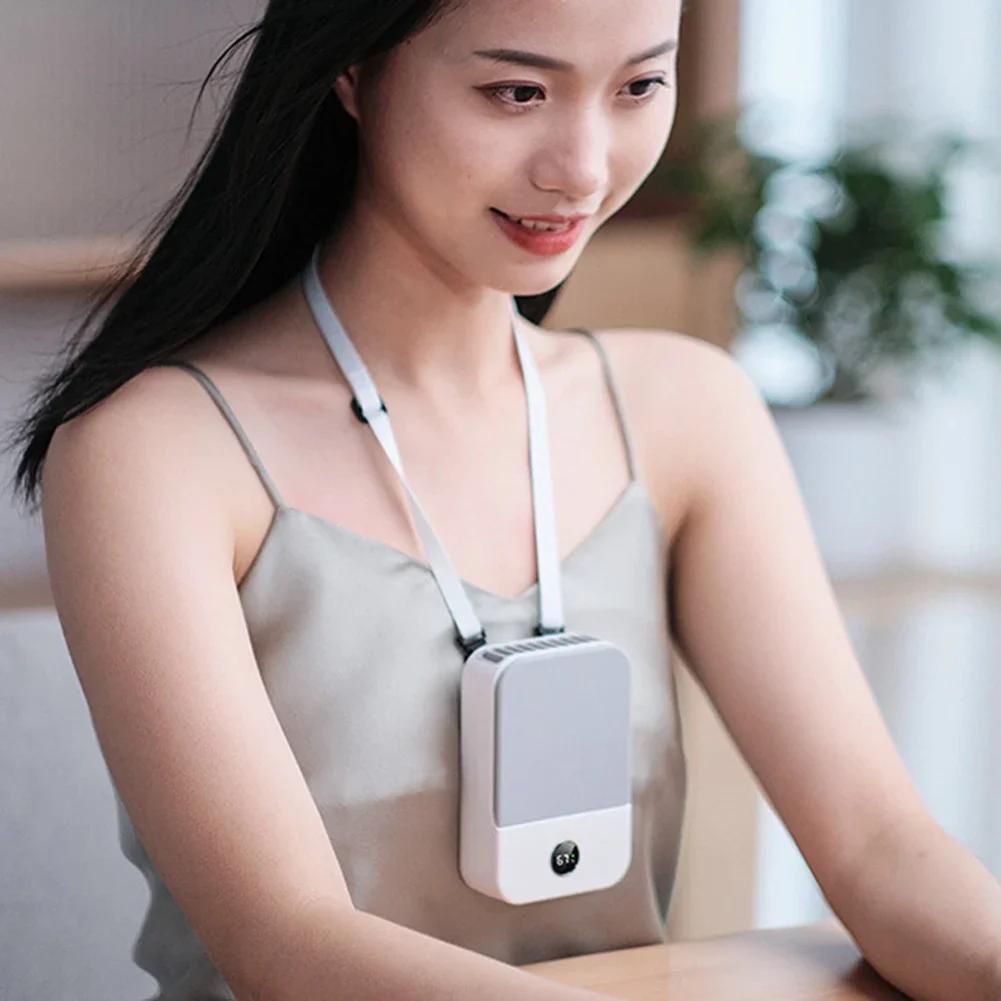 Portable USB Rechargeable 3 Speed Mute Personal Waist Clip on Summer Air Cooler Mini Digital Display Hanging Neck Fan
Portable USB Rechargeable 3 Speed Mute Personal Waist Clip on Summer Air Cooler Mini Digital Display Hanging Neck Fan