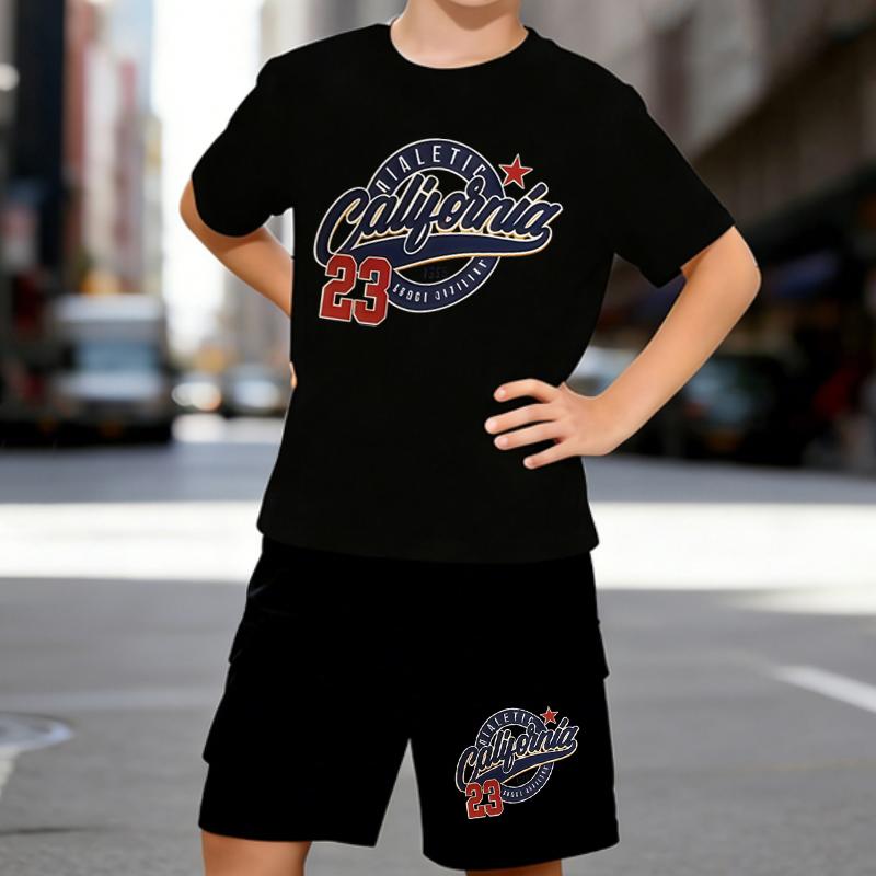 Boys 2 Piece American Retro Sports Style Printed Outfit, Short Sleeve T-Shirt and Shorts Set for Kids Age 5-14, White Sporty Casual Summer Clothes 5-6 Years чёрный
Boys 2 Piece American Retro Sports Style Printed Outfit, Short Sleeve T-Shirt and Shorts Set for Kids Age 5-14, White Sporty Casual Summer Clothes 5-6 Years чёрный