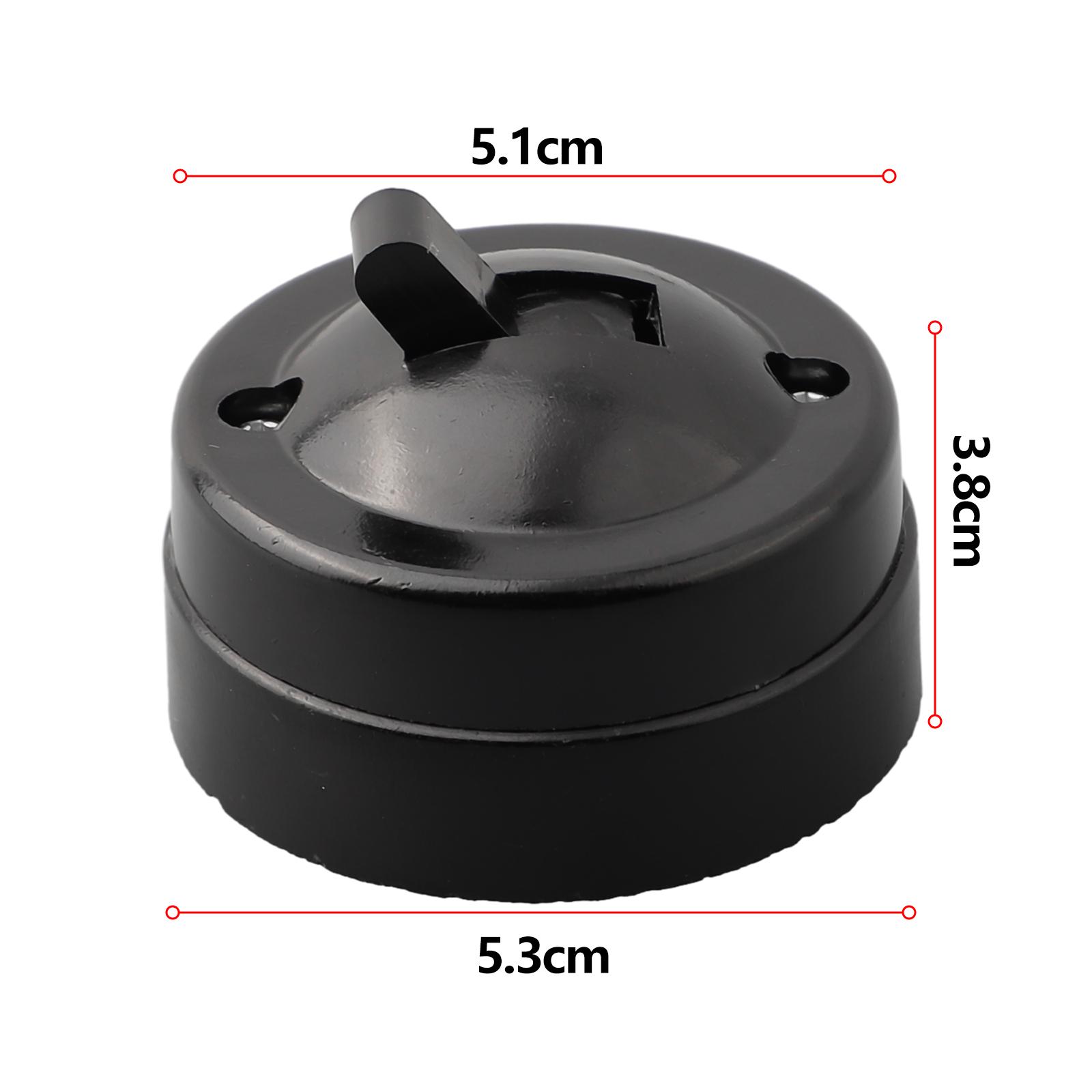 Single Control Switch Round Home Decoration Household Light Switch Retro Retro Style 1PC 220-250V Black Hot Sale China Mainland
Single Control Switch Round Home Decoration Household Light Switch Retro Retro Style 1PC 220-250V Black Hot Sale China Mainland