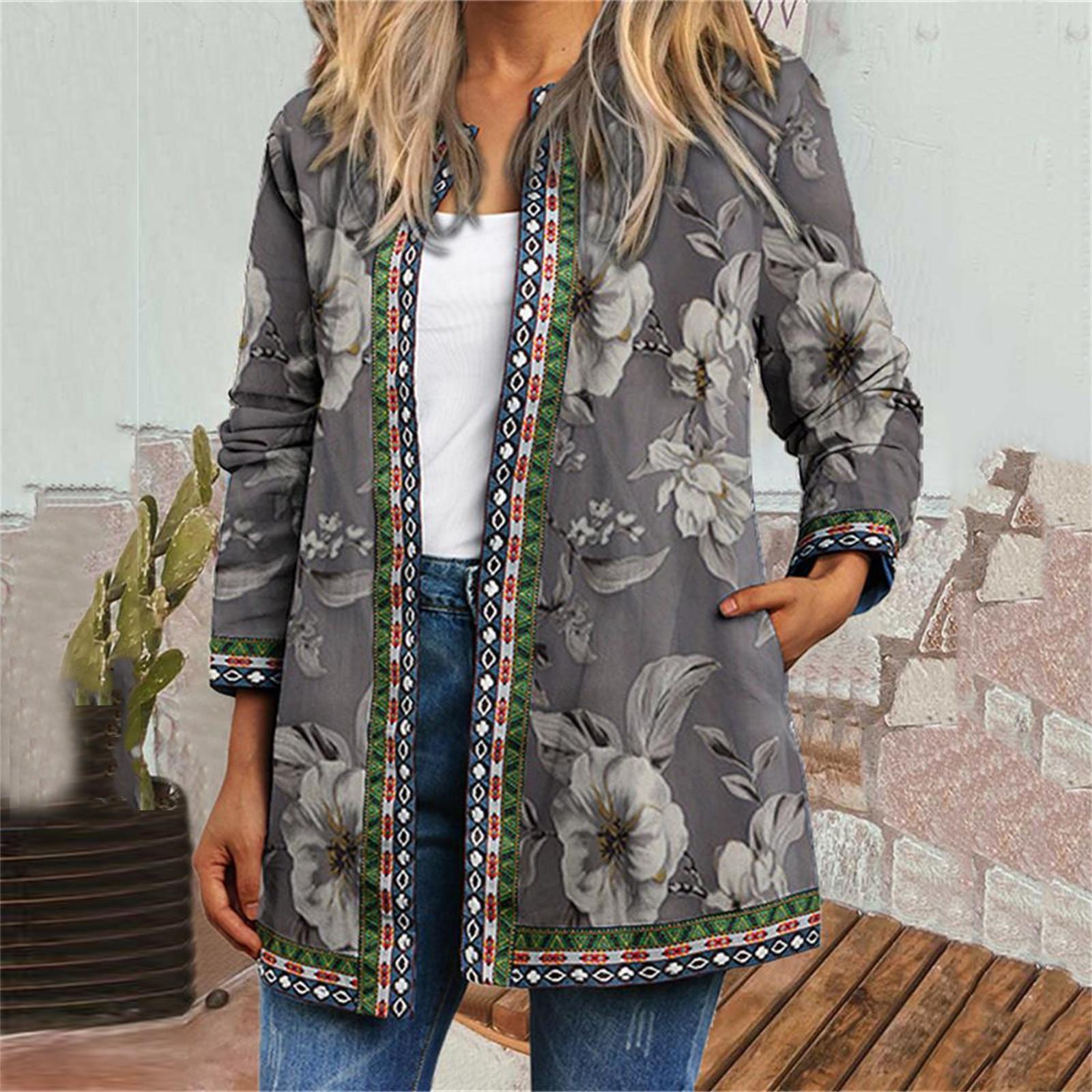 Женская осенне-зимняя модная повседневная куртка-кардиган средней длины с длинным рукавом и принтом L
Женская осенне-зимняя модная повседневная куртка-кардиган средней длины с длинным рукавом и принтом L