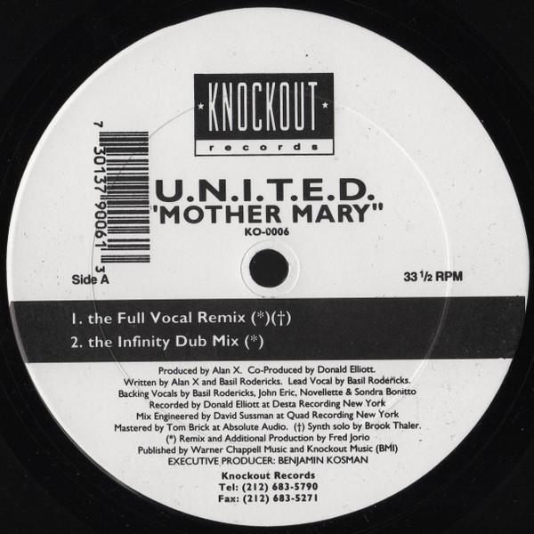 12inch Record U.N.I.T.E.D. - Mother Mary KO0006 KNOCKOUT 1993 US Dance & Electronica Used
12inch Record U.N.I.T.E.D. - Mother Mary KO0006 KNOCKOUT 1993 US Dance & Electronica Used