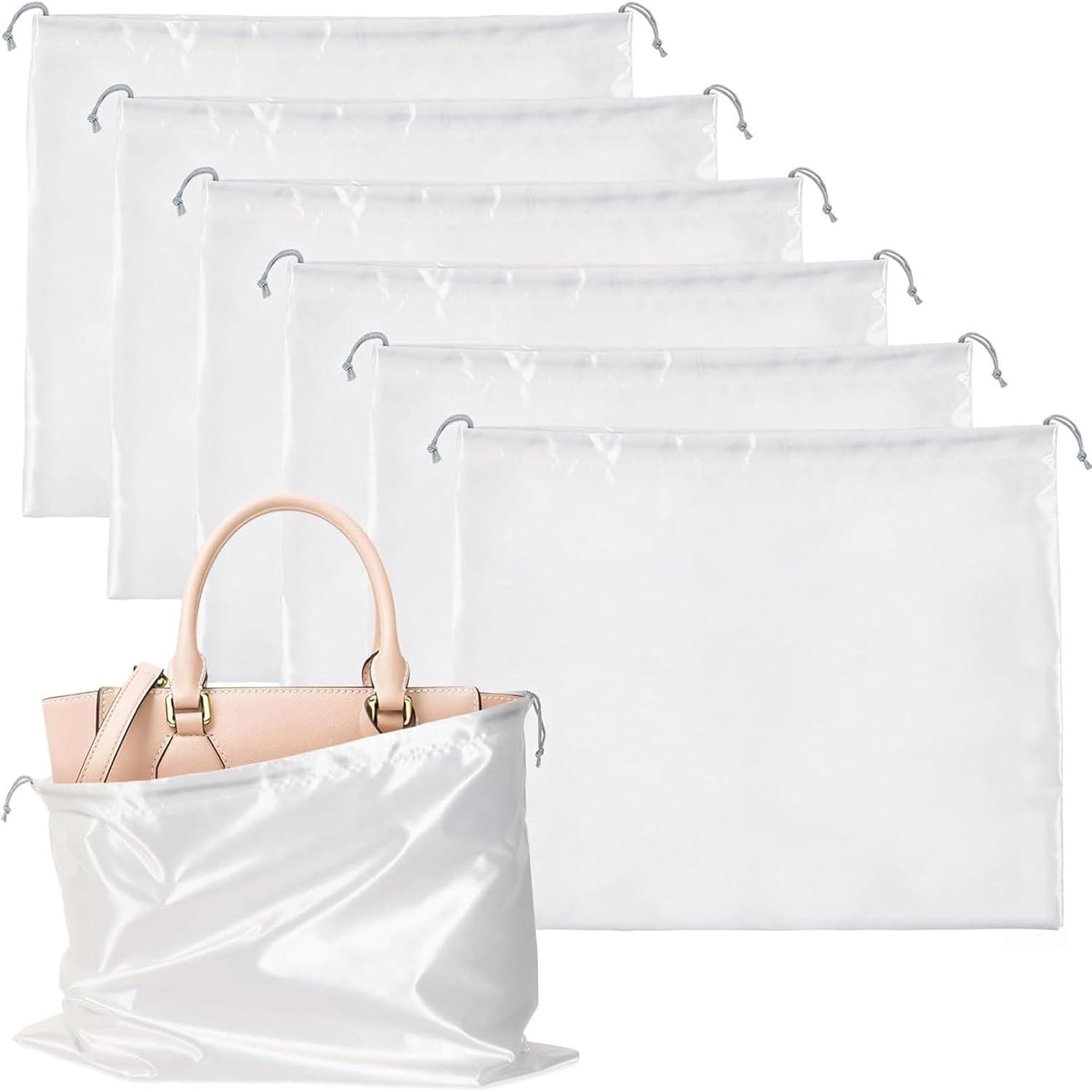 6 Pack Dust Bags for Handbags Silk Dust Cover Bag for Handbags Purses Shoes Boots, Silk Dustproof Drawstring Bag Travel Storage
6 Pack Dust Bags for Handbags Silk Dust Cover Bag for Handbags Purses Shoes Boots, Silk Dustproof Drawstring Bag Travel Storage