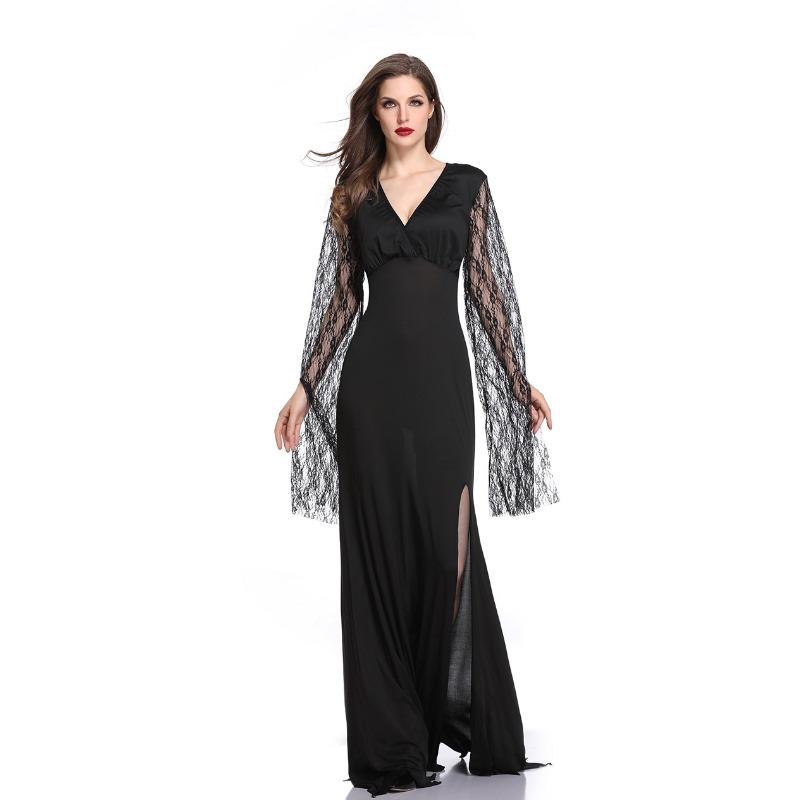 Хэллоуин Мрачный Жнец, Призрак Невесты Ведьма Демон Вампир Униформа Длинное Платье Глубокое V Черное Платье Вечеринка XL
Хэллоуин Мрачный Жнец, Призрак Невесты Ведьма Демон Вампир Униформа Длинное Платье Глубокое V Черное Платье Вечеринка XL