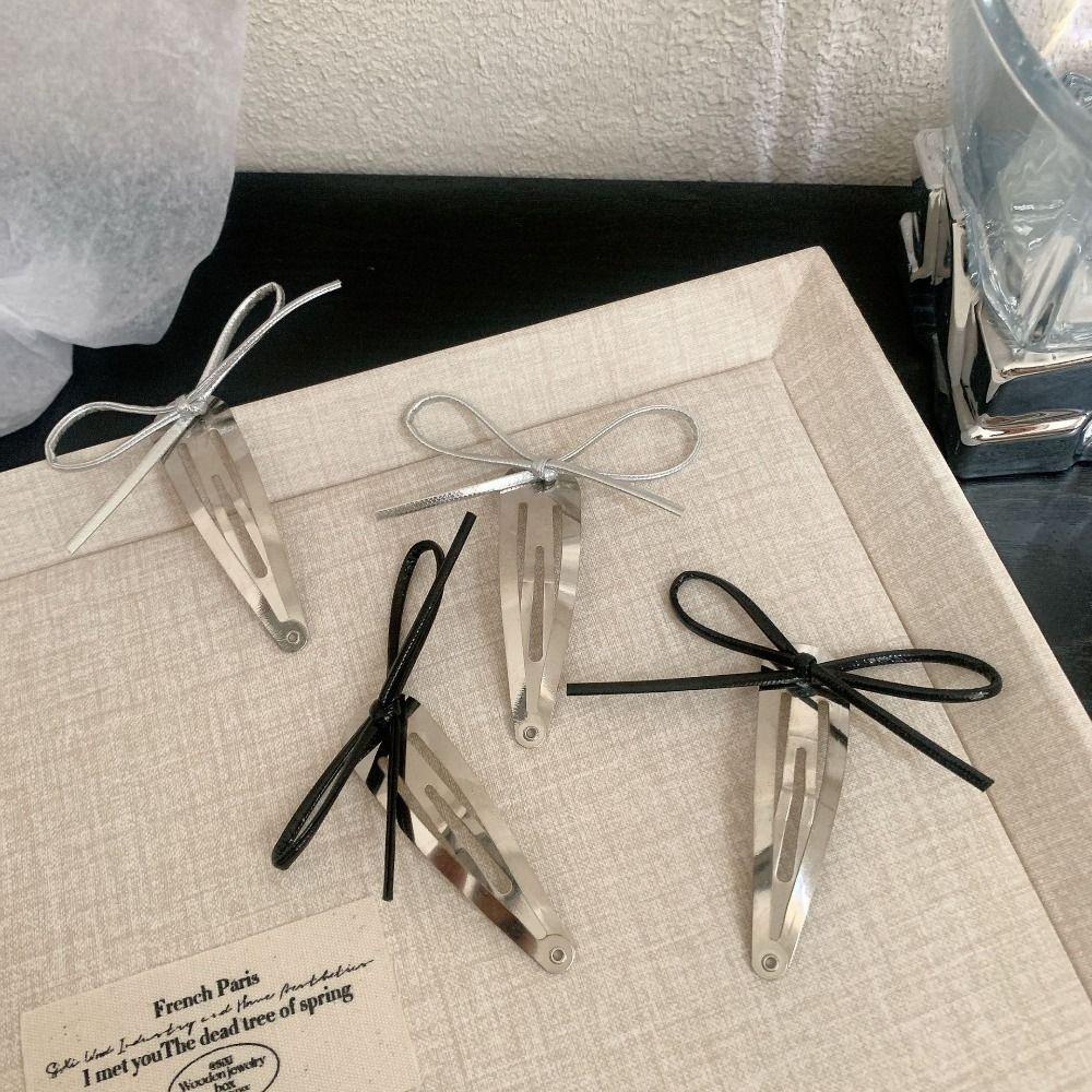 Y2K Balletcore Hairpin Silver Color Bow Hair Clip Cute Bow Leather Headband Ladies Silver-Hair Clip
Y2K Balletcore Hairpin Silver Color Bow Hair Clip Cute Bow Leather Headband Ladies Silver-Hair Clip
