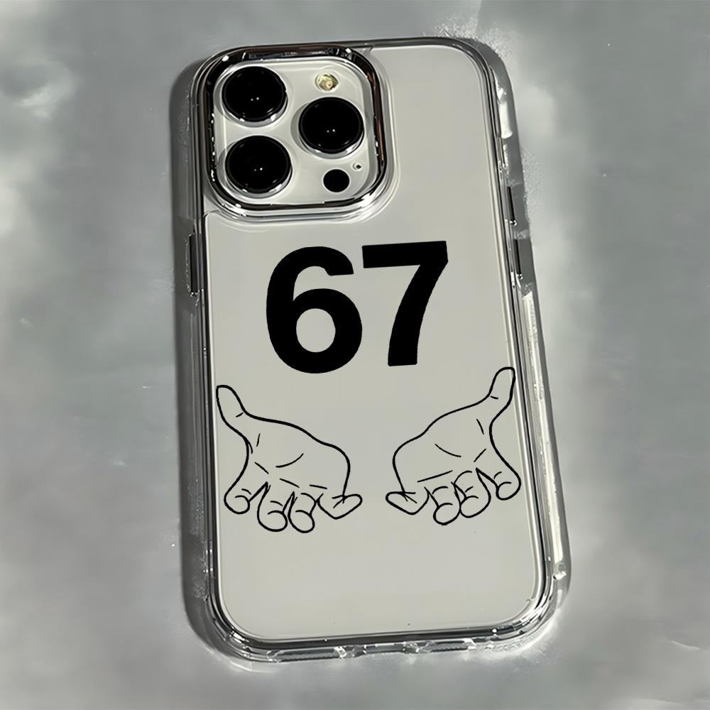 Luxury Six Seven 67 Phone Case For iPhone 17e 17 16e 16 15 14 13 12 11 mini Pro Max X XR XSMAX Air Plus Transparent Soft Cover iPhone 17 Air
Luxury Six Seven 67 Phone Case For iPhone 17e 17 16e 16 15 14 13 12 11 mini Pro Max X XR XSMAX Air Plus Transparent Soft Cover iPhone 17 Air