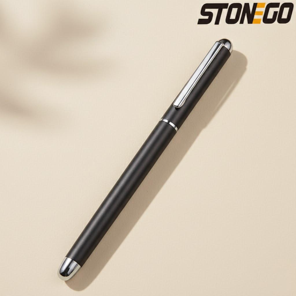 STONEGO Rollerball Pen Black Ink 1.0mm Medium Point Smooth Writing Ballpoint Pen Stainless Steel Gel Pen Office School Supplies
STONEGO Rollerball Pen Black Ink 1.0mm Medium Point Smooth Writing Ballpoint Pen Stainless Steel Gel Pen Office School Supplies