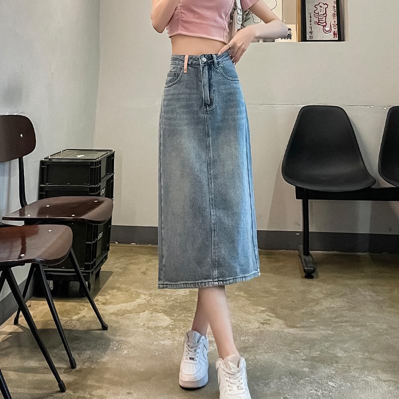 Spring and Summer Denim Skirt for Women In Summer New Denim Slit Small Person Looking Taller and Slim Denim Skirt Personalized Pocket XXL
Spring and Summer Denim Skirt for Women In Summer New Denim Slit Small Person Looking Taller and Slim Denim Skirt Personalized Pocket XXL