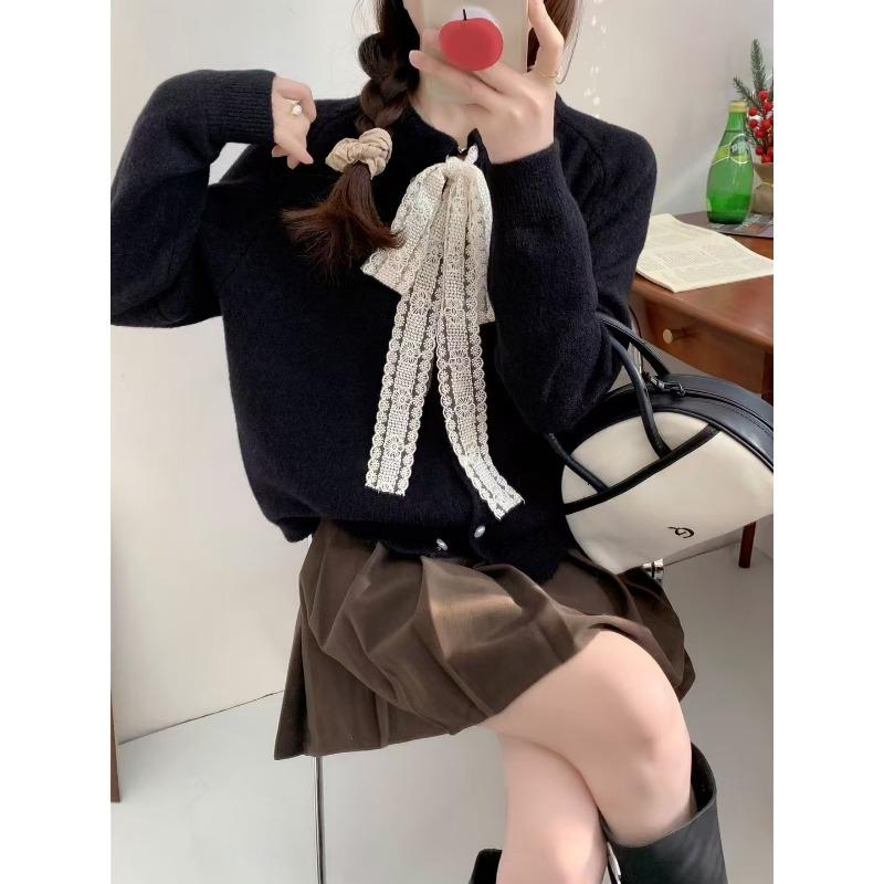 Новинка ранней весны, кружевной кардиган на шнуровке, милый, омолаживающий, однобортный, вязаный кардиган для женщин, однотонное свободное пальто для женщин One size чёрный
Новинка ранней весны, кружевной кардиган на шнуровке, милый, омолаживающий, однобортный, вязаный кардиган для женщин, однотонное свободное пальто для женщин One size чёрный