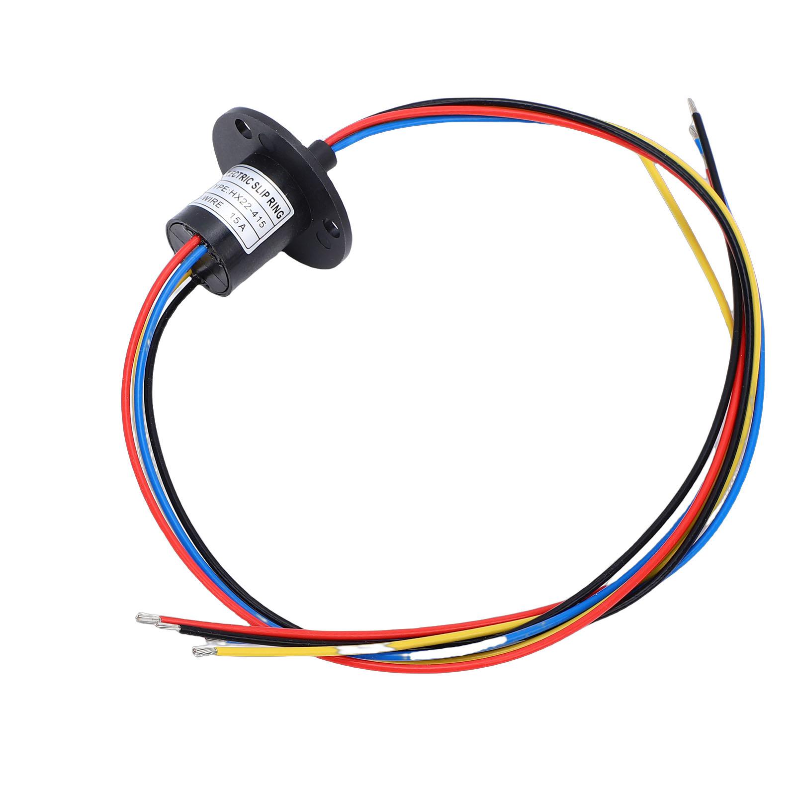 Electrical Slip Ring 4 Wires 15A 250RPM 22mm Diameter 360 Degree Rotation Cap Conductive Slip Ring Rotating Connector чорний
Electrical Slip Ring 4 Wires 15A 250RPM 22mm Diameter 360 Degree Rotation Cap Conductive Slip Ring Rotating Connector чорний