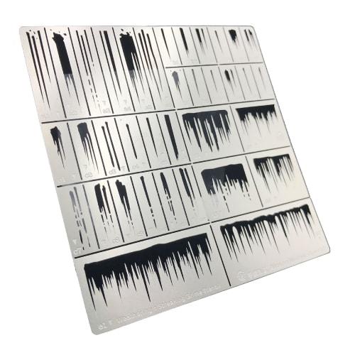 Трафарет для аэрографии Cicogna, Серия «Специальные выражения», для эффектов дождевых полос, ржавчины, царапин, брызг воды, отслаивающейся краски и сколов, Стенсил
Трафарет для аэрографии Cicogna, Серия «Специальные выражения», для эффектов дождевых полос, ржавчины, царапин, брызг воды, отслаивающейся краски и сколов, Стенсил