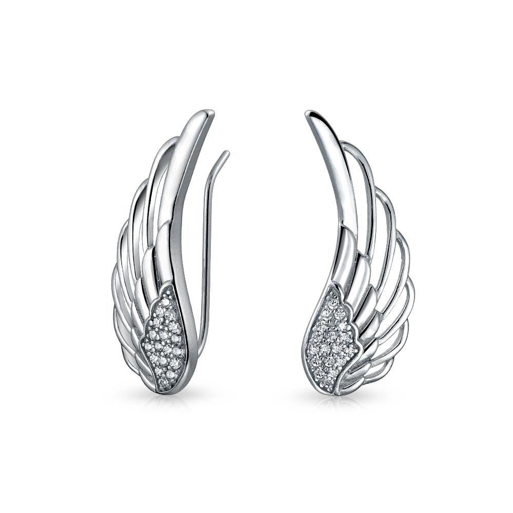 Модные серьги-клифферы Crawler Spiritual Feather Angel Guardian Wing Ear Pink Climbers для женщин с кубическим цирконием Pave CZ Sterling Silver .925
Модные серьги-клифферы Crawler Spiritual Feather Angel Guardian Wing Ear Pink Climbers для женщин с кубическим цирконием Pave CZ Sterling Silver .925