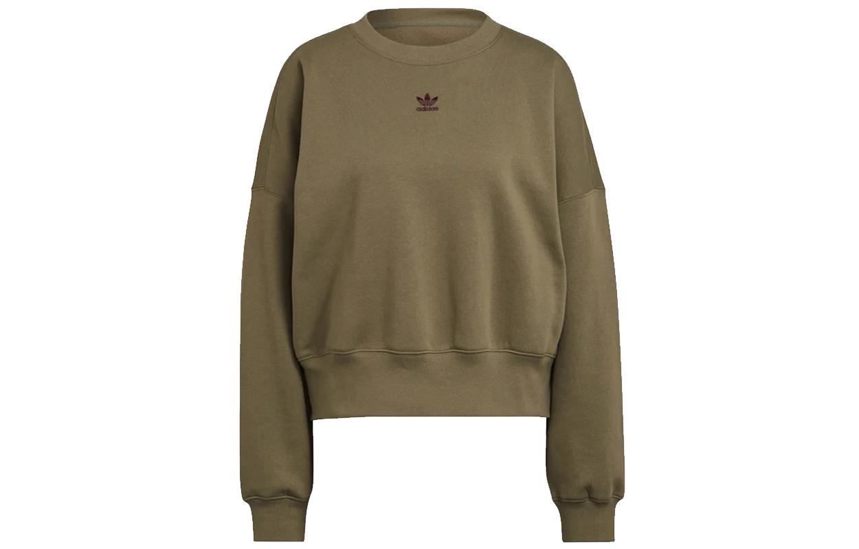 Adidas Originals ESSENTIALS Solid Color Crew Neck Fleece Lined Pullover Sweatshirt Women s Olive H06657 40
Adidas Originals ESSENTIALS Solid Color Crew Neck Fleece Lined Pullover Sweatshirt Women s Olive H06657 40