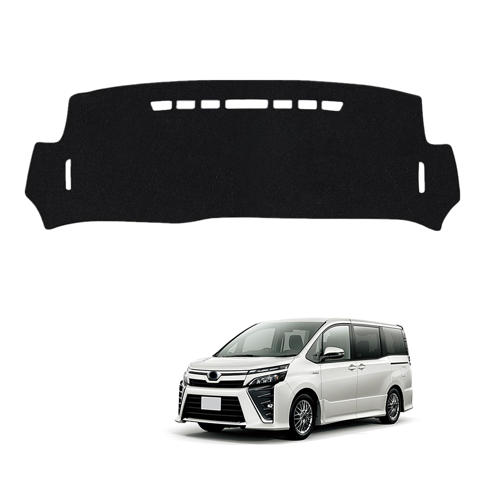 VOXY NOAH 80 Серия Приборная панель Приборная панель Автомобиль VOXY NOAH Передняя и Огнезащитная Солнцезащитная Тепло Внутренняя Отделка Салона 1P Коврик, Дизайн, Специфичный для Автомобиля, чёрный