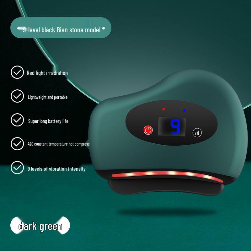 Electric Bian Stone Gua Sha Massager: Face & Body Hot Compress Scraping Tool 9-speed Vibration Heating (Regular Base) темно-зеленого
Electric Bian Stone Gua Sha Massager: Face & Body Hot Compress Scraping Tool 9-speed Vibration Heating (Regular Base) темно-зеленого