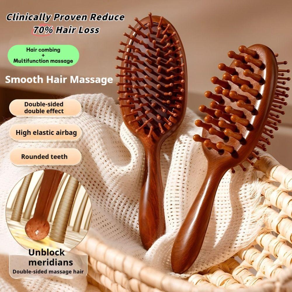 2-in-1 Scalp Massager Comb Double-Sided Head Meridian Comb Air Cushion Comb for Hair Relaxation
2-in-1 Scalp Massager Comb Double-Sided Head Meridian Comb Air Cushion Comb for Hair Relaxation