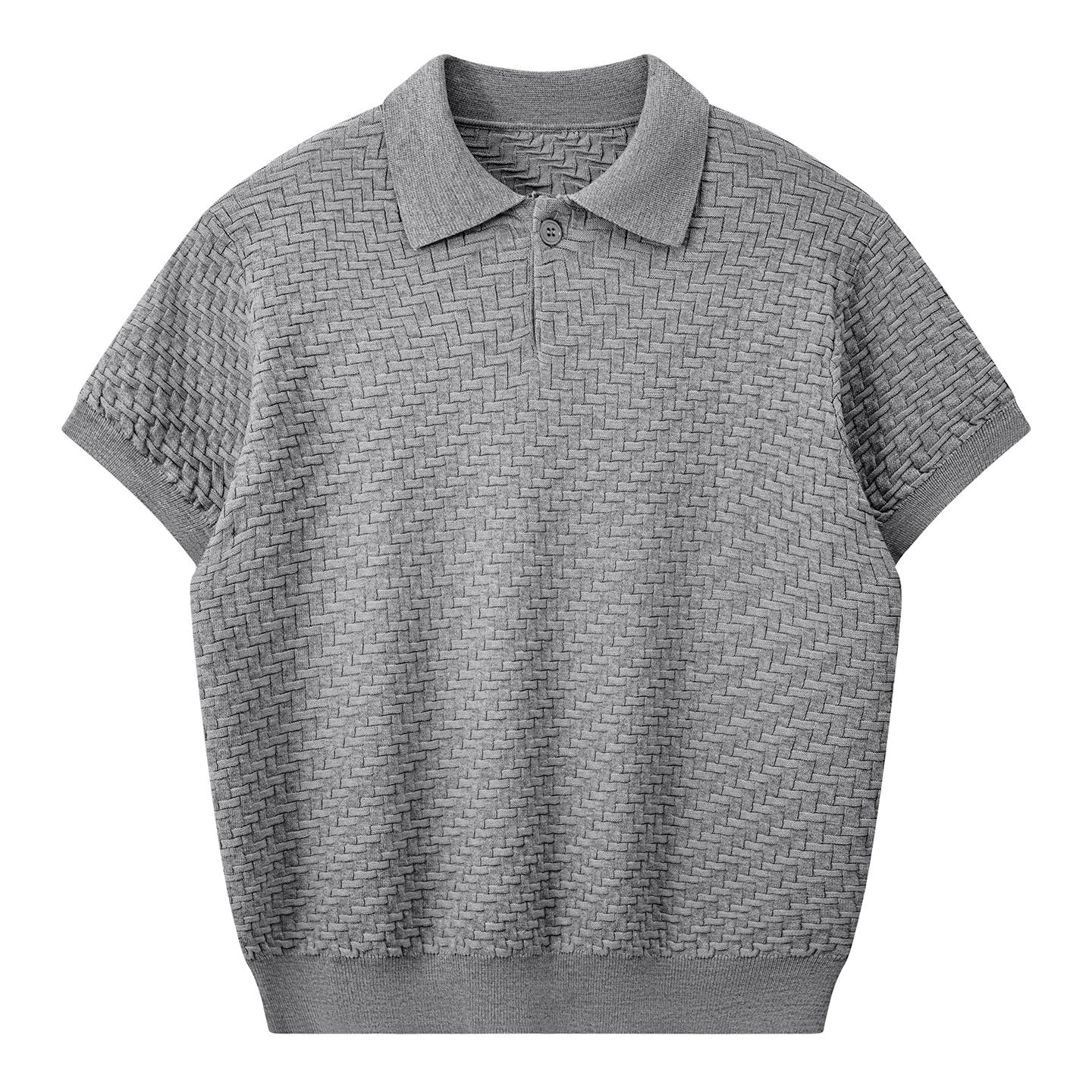 Knitted Sweater Men s Short-sleeved Sweater Hollow Breathable Needle Lapel Fashionable POLO Collar Top Medium Wear Business Casual M сірий колір
Knitted Sweater Men s Short-sleeved Sweater Hollow Breathable Needle Lapel Fashionable POLO Collar Top Medium Wear Business Casual M сірий колір