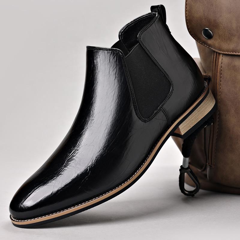 25872 Chelsea boots Chelsea boots men s British sleeve retro large size leather boots British Martin boots 38 чорний
25872 Chelsea boots Chelsea boots men s British sleeve retro large size leather boots British Martin boots 38 чорний
