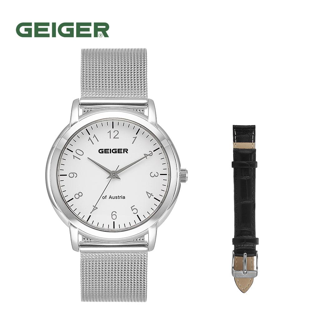 Geiger GE1225WTM Серебряные мужские часы с сетчатым ремешком, 40 мм, кожаный ремешок, дополнительный подарок
Geiger GE1225WTM Серебряные мужские часы с сетчатым ремешком, 40 мм, кожаный ремешок, дополнительный подарок
