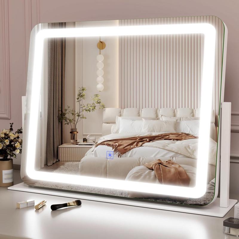 360° Rotating LED Makeup Mirror with 3-Color Dimmable Touch Control 50x40cm белый
360° Rotating LED Makeup Mirror with 3-Color Dimmable Touch Control 50x40cm белый