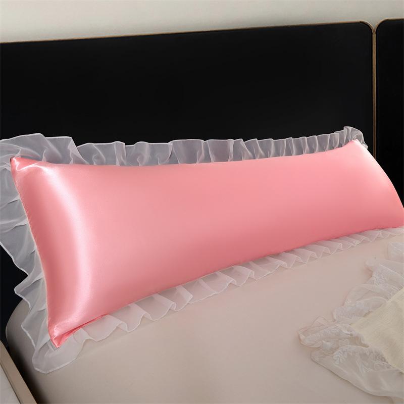 Ruffles Lace Satin Silk Pillowcase 48x120/150/180cm Long Cylindrical Pillowcase Romantic Bedding Girls s Room Body Cushion Cover 48x120cm
Ruffles Lace Satin Silk Pillowcase 48x120/150/180cm Long Cylindrical Pillowcase Romantic Bedding Girls s Room Body Cushion Cover 48x120cm