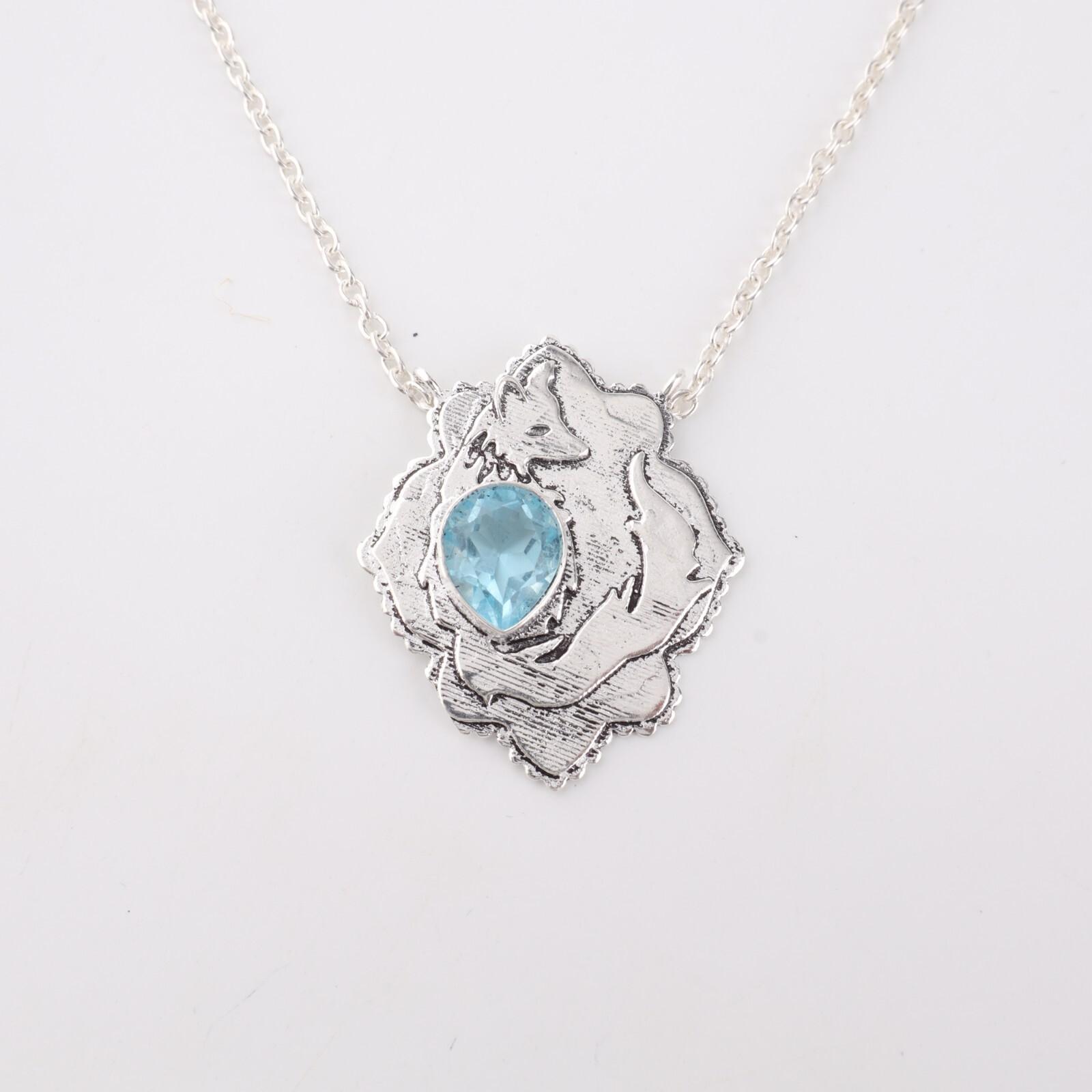 Sky Blue Topaz Gemstone 925 Sterling Silver Jewelry Women Pendant 1.29 For Gift CP-32-3
Sky Blue Topaz Gemstone 925 Sterling Silver Jewelry Women Pendant 1.29 For Gift CP-32-3