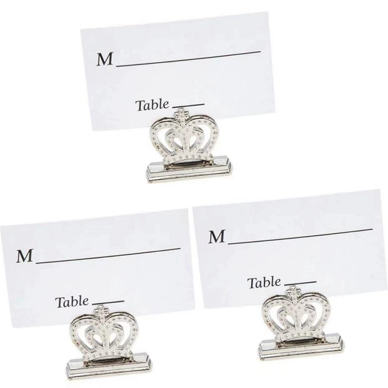 WTEMPO Crown Photo Clips Elegant Place Card Holders for Wedding Table Centerpieces Design for Photos Notes and Blessing Cards Display 5pcs серебряный
WTEMPO Crown Photo Clips Elegant Place Card Holders for Wedding Table Centerpieces Design for Photos Notes and Blessing Cards Display 5pcs серебряный