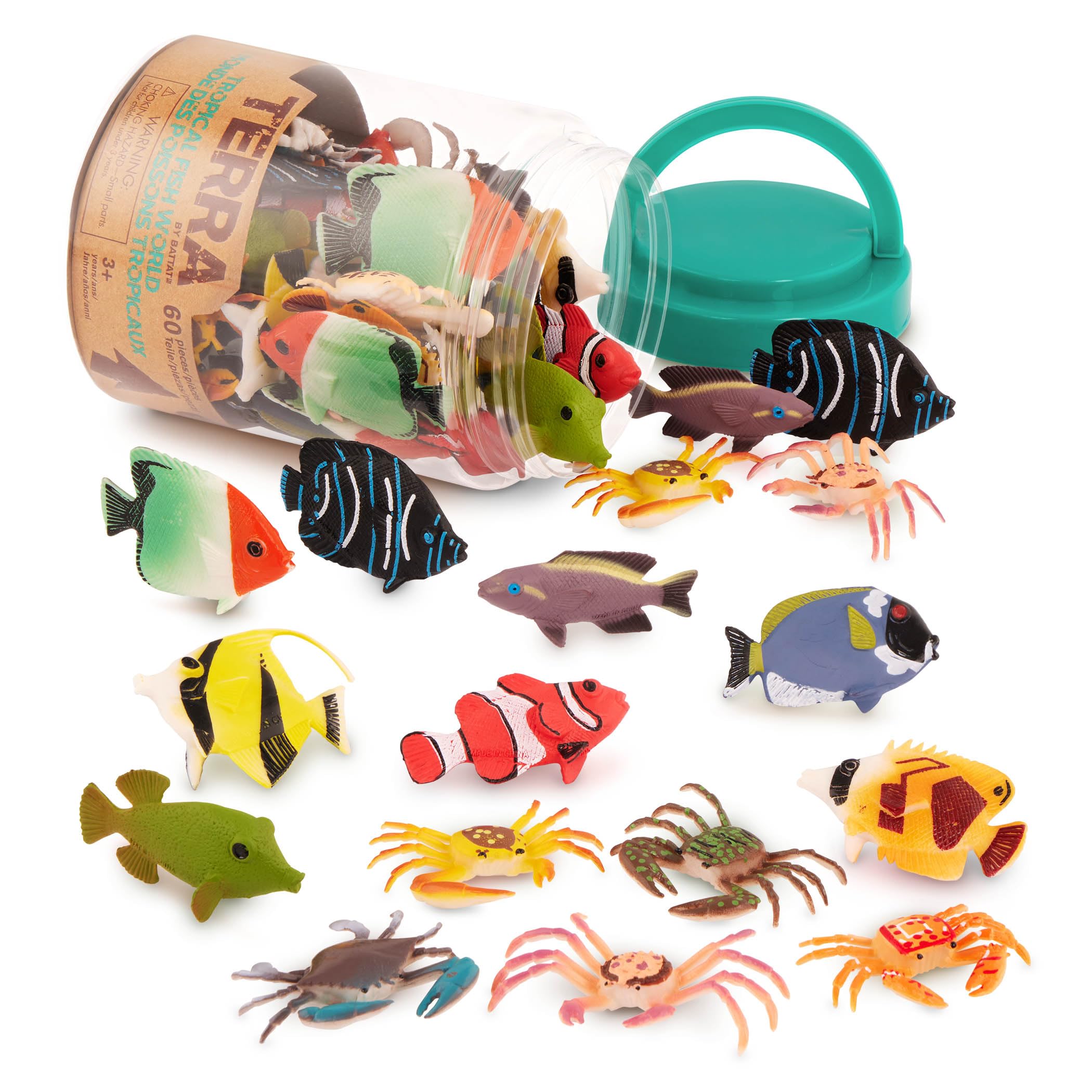 Terra Marine Creatures Tropical World Set of 60 Figures, 12 Species, Fish Toys for Ages 3 and Up, Authentic
Terra Marine Creatures Tropical World Set of 60 Figures, 12 Species, Fish Toys for Ages 3 and Up, Authentic