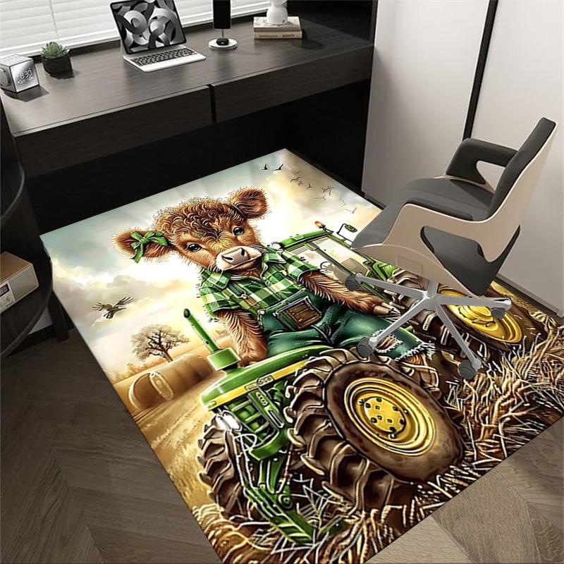 1PC cow farmer Non-Slip Floor Carpet Compatible for Office&Living Room&Dining room - Flat-Weave Machine- Soft & Pattern-E229 60cm by 90cm
1PC cow farmer Non-Slip Floor Carpet Compatible for Office&Living Room&Dining room - Flat-Weave Machine- Soft & Pattern-E229 60cm by 90cm