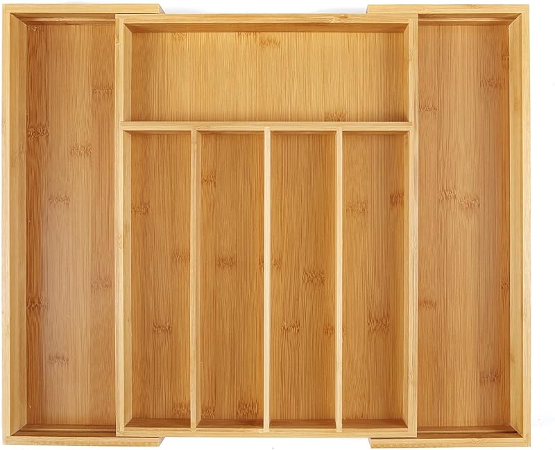 Expandable Bamboo Kitchen Drawer Organizer,Adjustable Cutlery Holder and Cutlery Tray Organizer,Drawer divider for silverware,Ta
Expandable Bamboo Kitchen Drawer Organizer,Adjustable Cutlery Holder and Cutlery Tray Organizer,Drawer divider for silverware,Ta