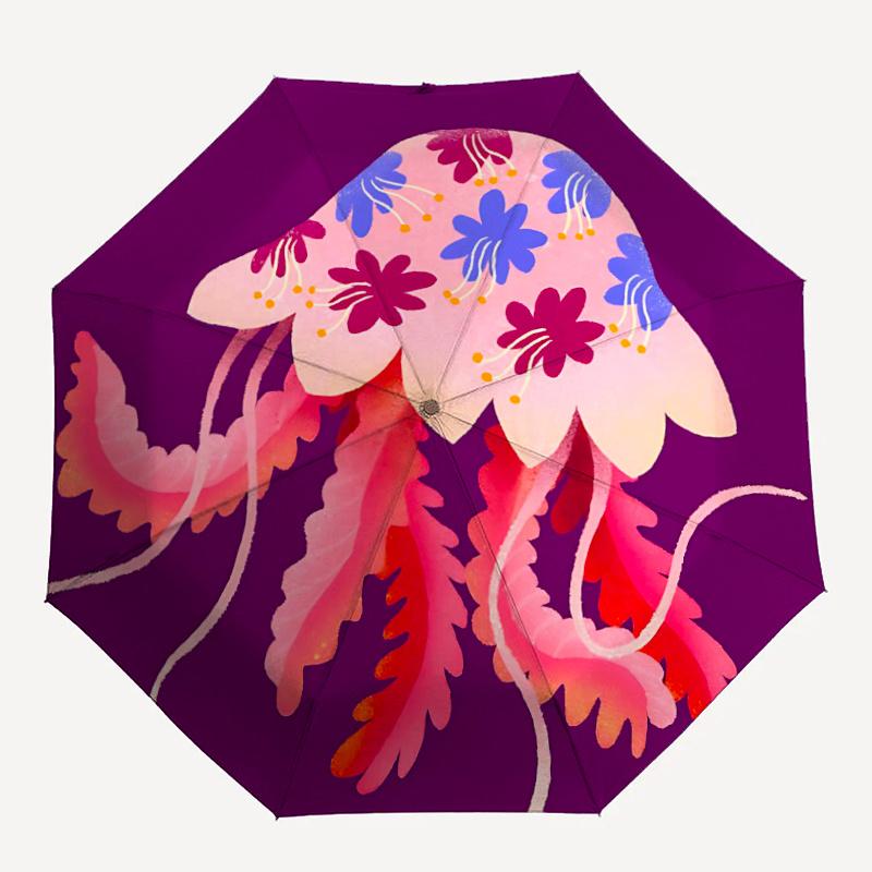 1pc Jellyfish Flowers Automatic Open/close Umbrella, 8-Rib sturdy structure, Portable Travel Umbrella, Parties, Everyday Useb018
1pc Jellyfish Flowers Automatic Open/close Umbrella, 8-Rib sturdy structure, Portable Travel Umbrella, Parties, Everyday Useb018