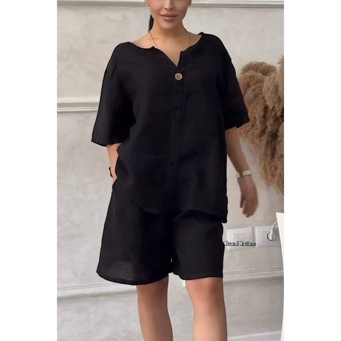 2025 Women s Temperament Loose Top & High Waist Shorts Two-Piece Set S рожевий
2025 Women s Temperament Loose Top & High Waist Shorts Two-Piece Set S рожевий