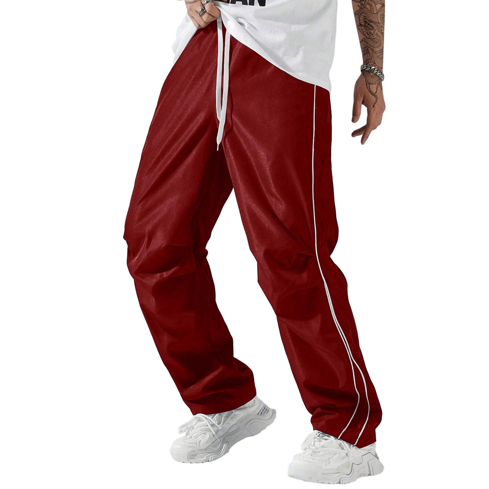 Men s Casual Stylish Side-striped Straight-leg Pants - Men s Lightweight Breathable Sports Casual Trousers XL винний
Men s Casual Stylish Side-striped Straight-leg Pants - Men s Lightweight Breathable Sports Casual Trousers XL винний