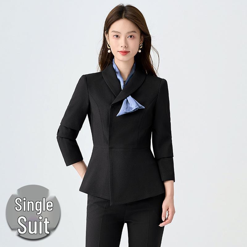Navy Blue Women s Professional Suit Set for Office and Bank Workwear - Spring/Autumn Black Blazer Included 3XL
Navy Blue Women s Professional Suit Set for Office and Bank Workwear - Spring/Autumn Black Blazer Included 3XL