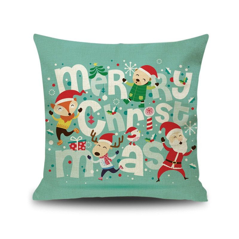 Festive Christmas Cushion Cover Featuring Santa Claus And Snowman For Cozy Home Decor Lake Blue
Festive Christmas Cushion Cover Featuring Santa Claus And Snowman For Cozy Home Decor Lake Blue