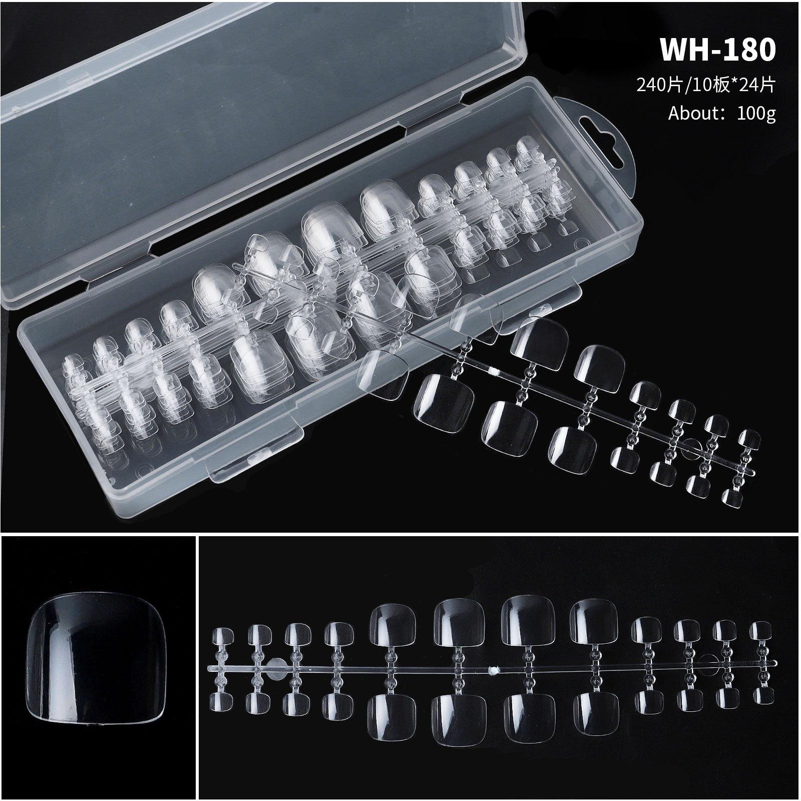 Продукция для ногтей Поддельные пластины для ногтей Ультратонкие пластины для ногтей, не оставляющие следов Полная наклейка для наращивания ногтей на ногах Прозрачные пластины для маникюрного салона