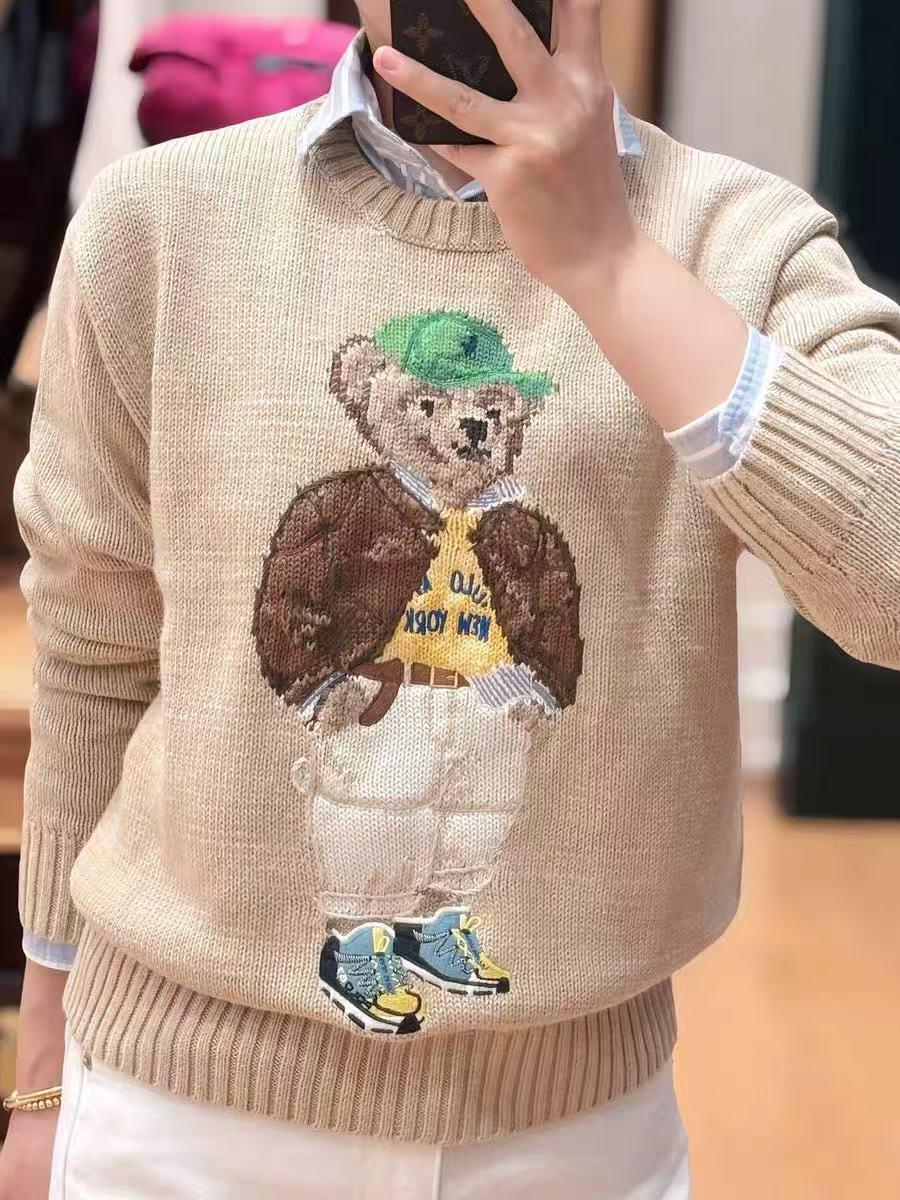 R~ Premium Autumn/Winter Retro Heavy Embroidery Bear Sweater M хаки
R~ Premium Autumn/Winter Retro Heavy Embroidery Bear Sweater M хаки
