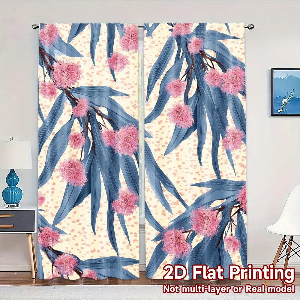 2D FLAT PRINTING 2pcs Curtains (Without Rod) Floral Leaves and Dots Holiday Easter Printed Curtains Versatile Polyester Curtains 100*130 HOOK 1pcs
2D FLAT PRINTING 2pcs Curtains (Without Rod) Floral Leaves and Dots Holiday Easter Printed Curtains Versatile Polyester Curtains 100*130 HOOK 1pcs