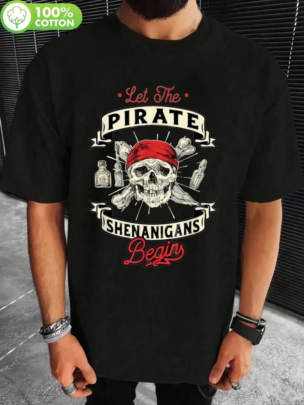 Allseason Apparel Pirate Theme Graphic T-shirt - Black Cotton Tee with Skull & Crossbones S
Allseason Apparel Pirate Theme Graphic T-shirt - Black Cotton Tee with Skull & Crossbones S
