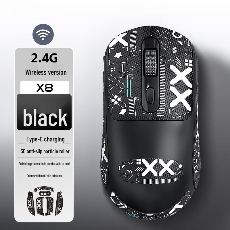 Беспроводная Bluetooth мышь X8 двухрежимная с противоскользящими и персонализированными наклейками - Игровая и офисная периферия высокого класса
Беспроводная Bluetooth мышь X8 двухрежимная с противоскользящими и персонализированными наклейками - Игровая и офисная периферия высокого класса