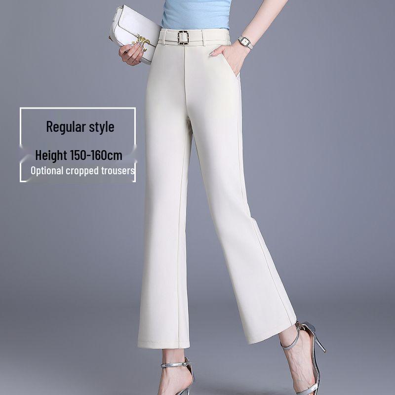 2026 Spring/Summer High-Waisted Slimming Micro-Flare Cropped Trousers with Rhinestone Detail L (100-110 jin)
2026 Spring/Summer High-Waisted Slimming Micro-Flare Cropped Trousers with Rhinestone Detail L (100-110 jin)