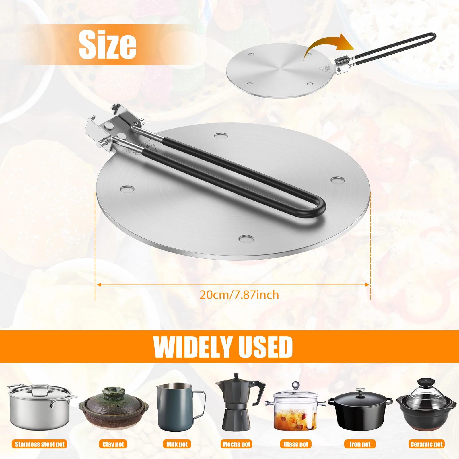 Рассеиватель тепла 20/24 см из нержавеющей стали, адаптер для индукционной плиты, противоскользящая теплопроводящая пластина для посуды, кухонный аксессуар
Рассеиватель тепла 20/24 см из нержавеющей стали, адаптер для индукционной плиты, противоскользящая теплопроводящая пластина для посуды, кухонный аксессуар