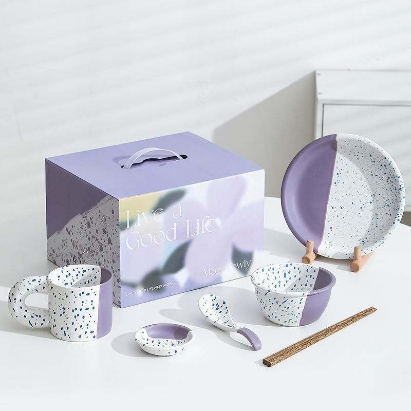 Ins Wind Ink Splashing Ceramic Dishes And Tableware Set, Home High-Value Housewarming Gift Bowl Combination Gift Box
Ins Wind Ink Splashing Ceramic Dishes And Tableware Set, Home High-Value Housewarming Gift Bowl Combination Gift Box