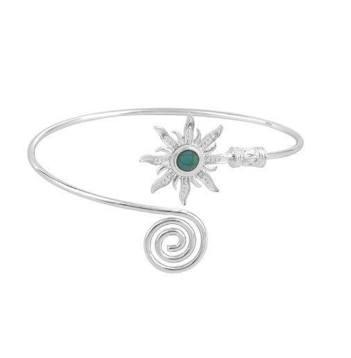 Retro sunflower bracelet European and American metal jewelry women s high-end open bracelet adjustable arm ring
Retro sunflower bracelet European and American metal jewelry women s high-end open bracelet adjustable arm ring